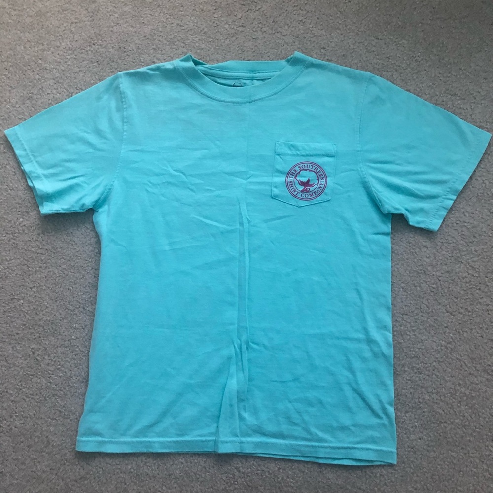 Light Blue Floral Design Southern Shirt Co. Shirt